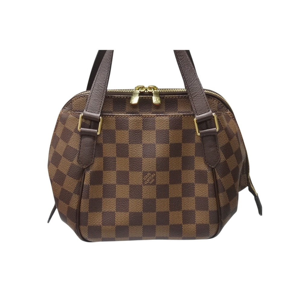 Louis Vuitton Belem Damier Canvas Handbag Brown